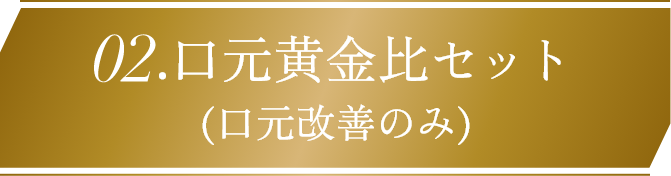 口元黄金比セット