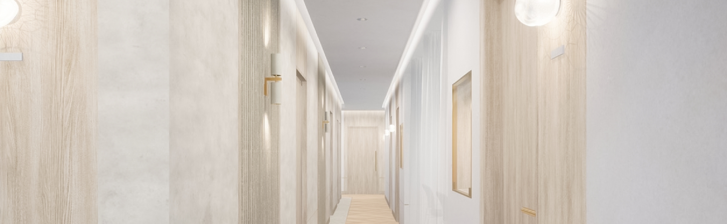 EMMO FACE CLINICの院内廊下