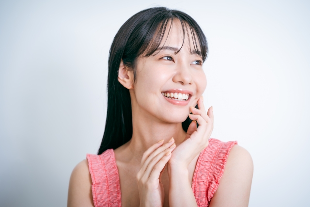 笑顔の女性