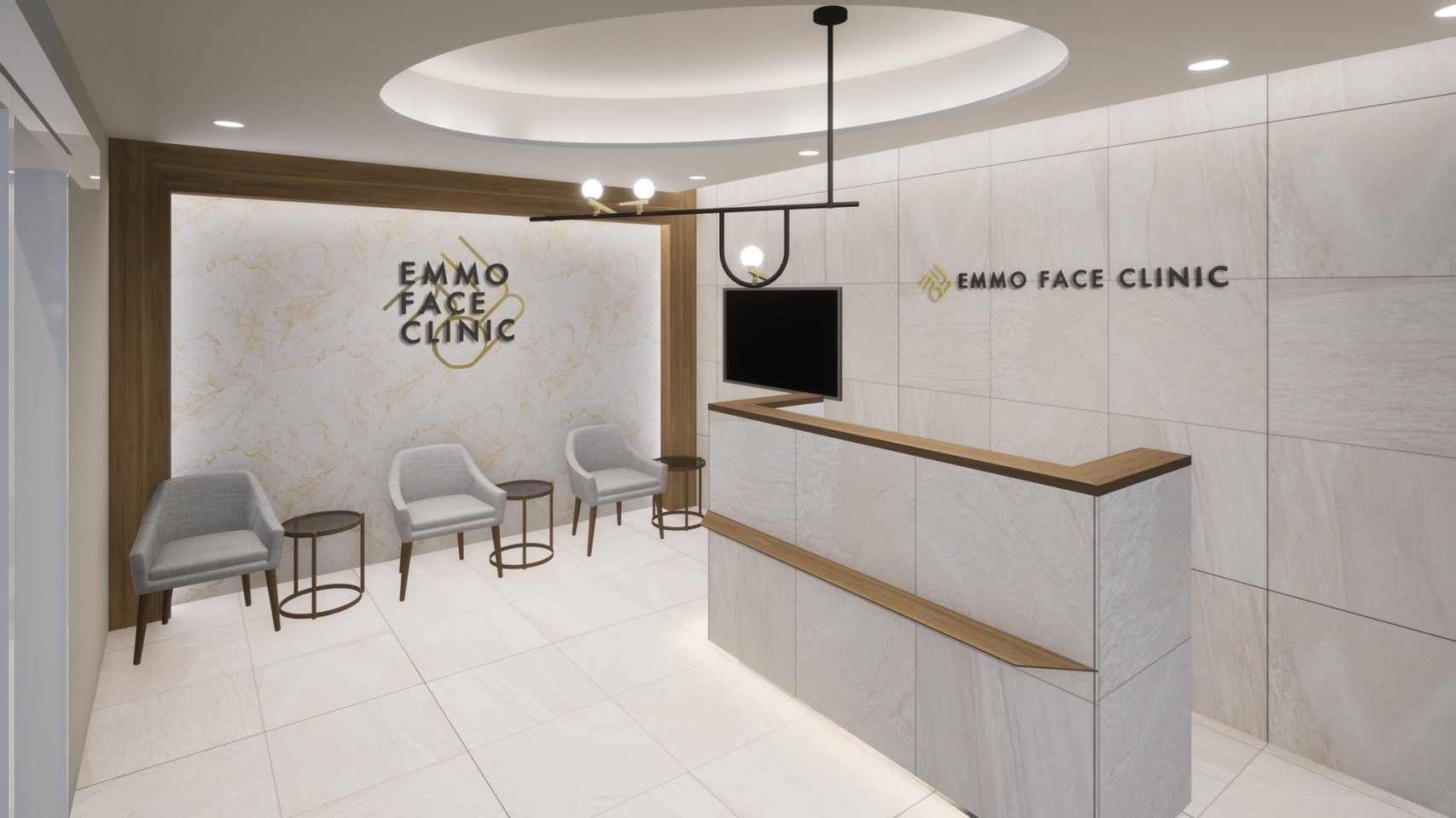 EMMO FACE CLINICの受付