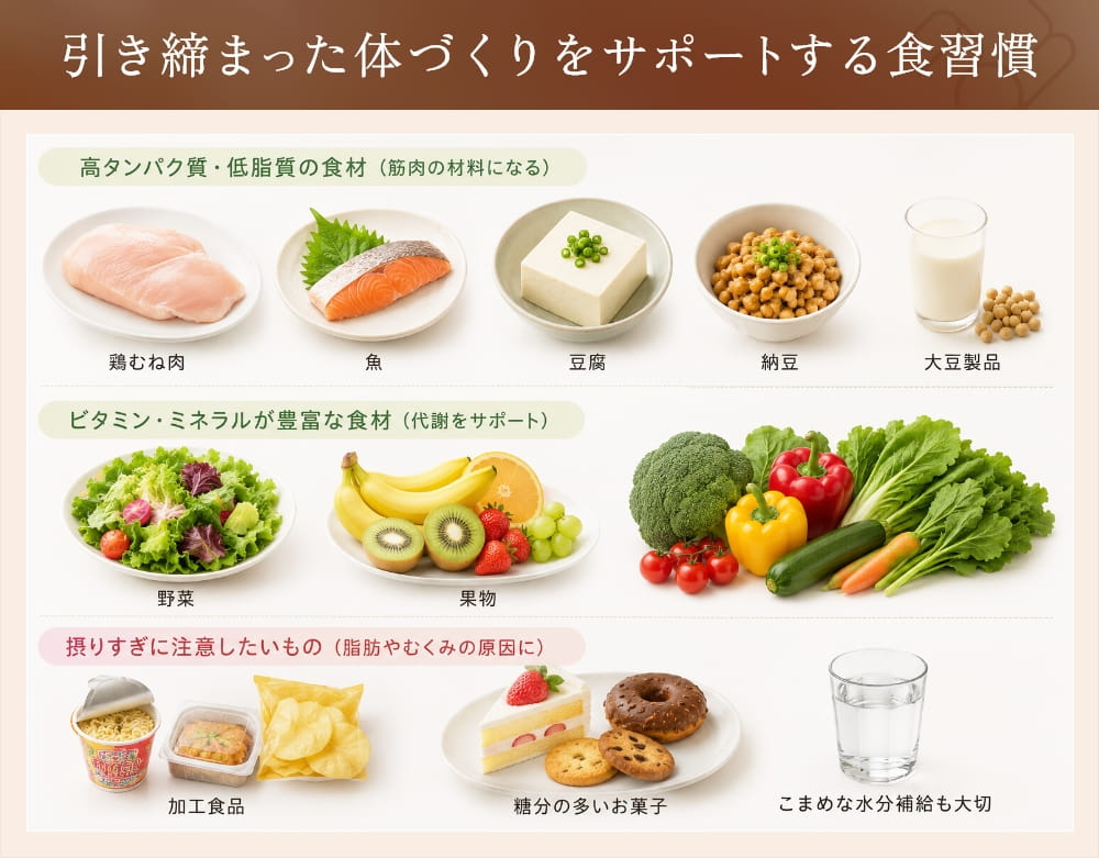 たるみ予防に取り入れたい食事内容