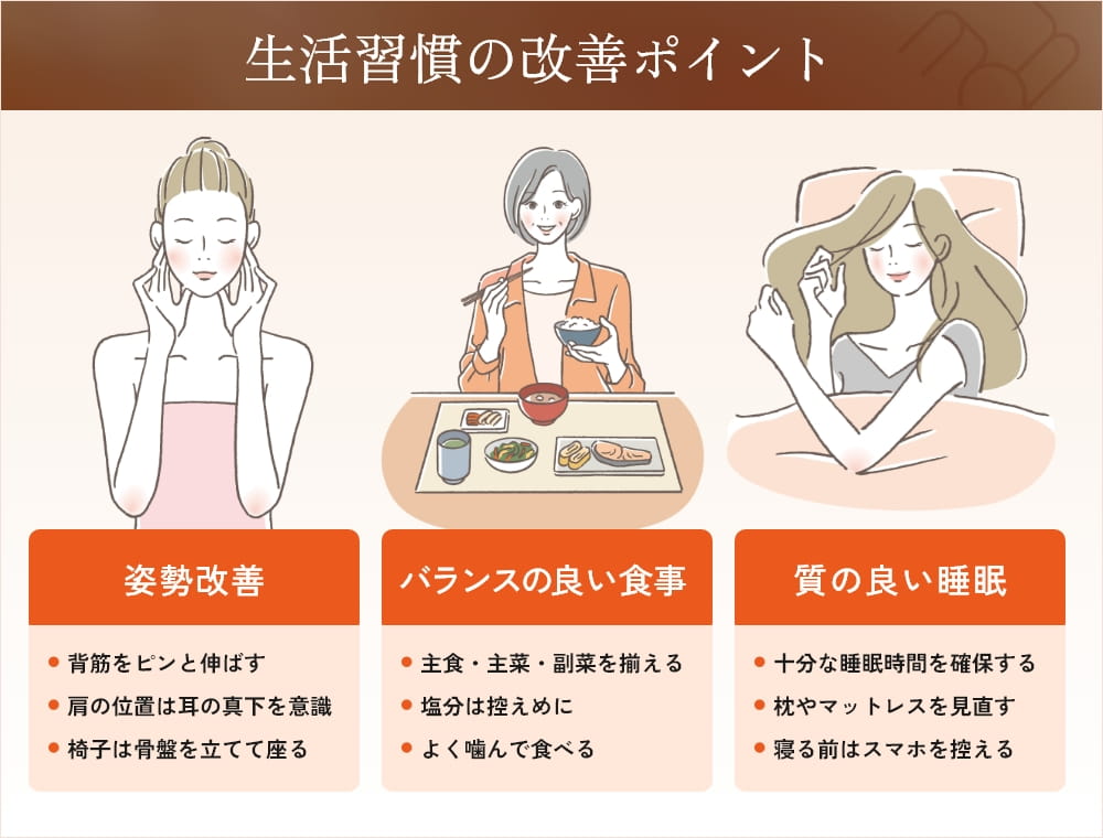 生活習慣の改善ポイント3点